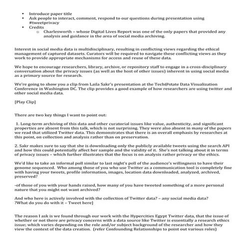 What Your Tweets Tell Us About You, Speaker Notes