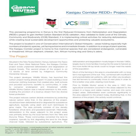 Kasigau Corridor carbon offset project