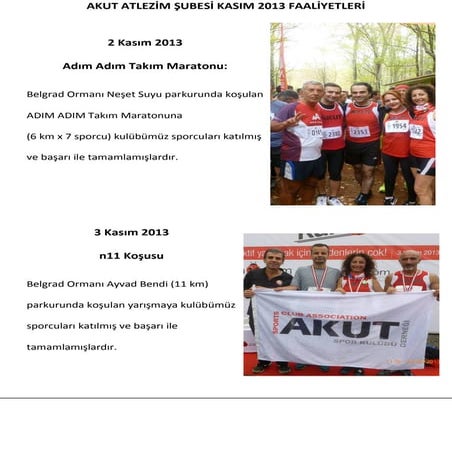 Akut Kasim Ayı Bülteni