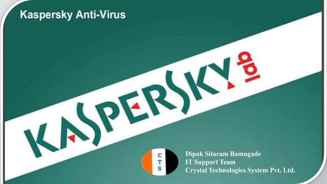 Kaspersky antivirus ppt