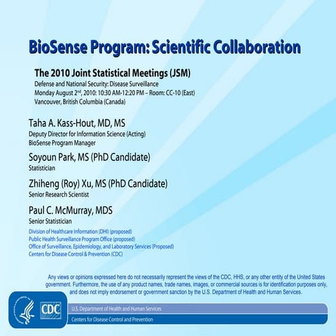 BioSense Program: Scientific Collaboration