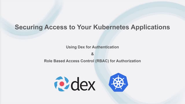 Kasten securing access to your kubernetes applications