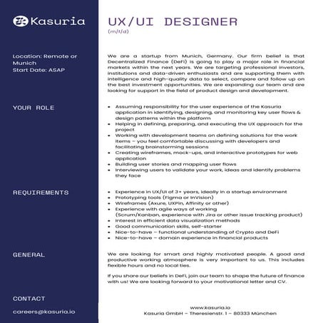 Kasuria - UX UI Designer