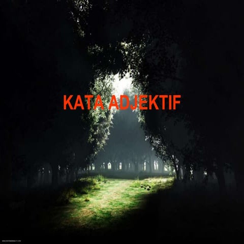 Kata adjektif