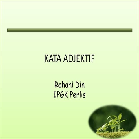 Kata adjektif