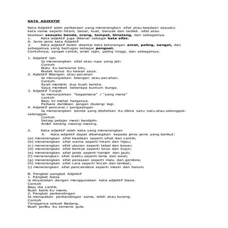 Kata adjektif