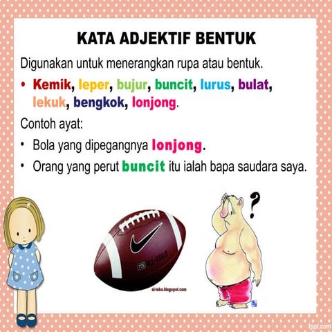 Kata adjektif bentuk