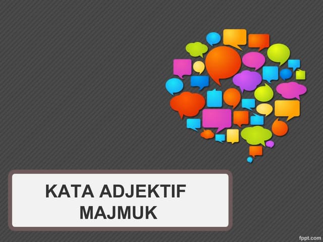 Kata adjektif majmuk