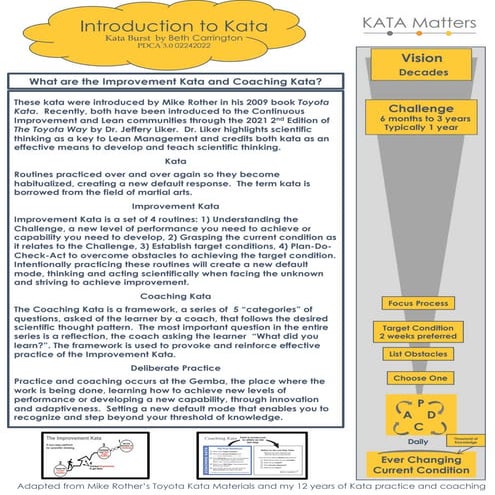 The Five Coaching Kata Questions | PDF