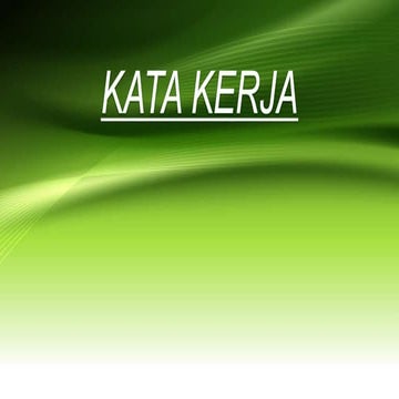 Kata kerja Tingkatan 1 | PPTX