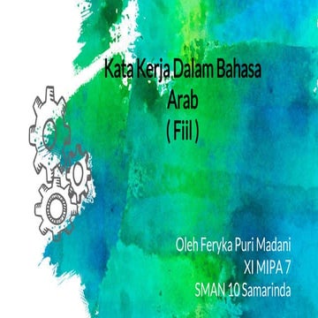 Kata Kerja Dalam Bahasa Arab (Fiil)