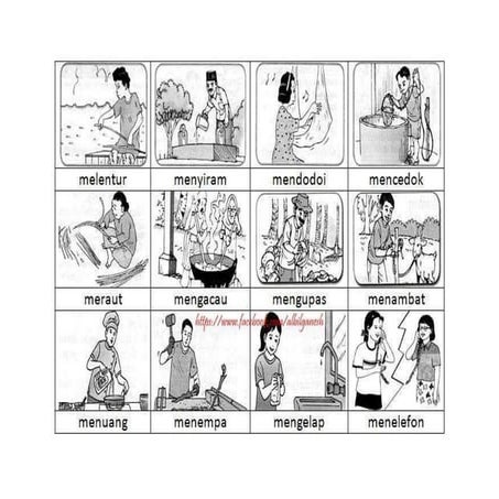 Kata kerja dengan gambar