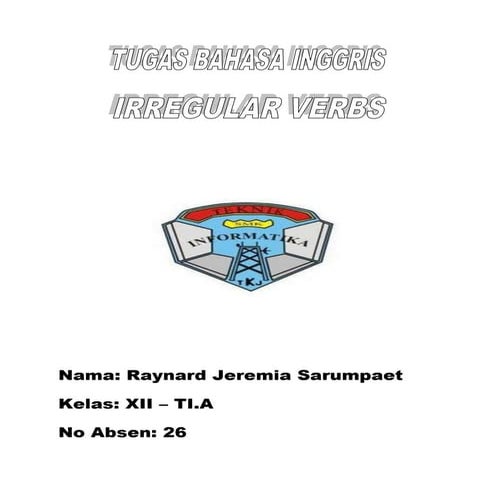 Kata kerja tidak beraturan | DOCX