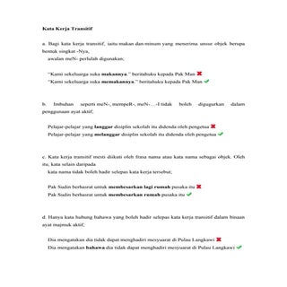 Kata kerja transitif