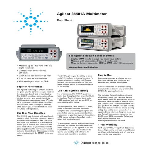 Katalog agilent-digital-multimeter-34401 a-tangerang