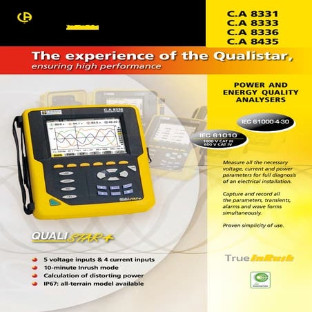 Katalog produk chauvin arnoux power quality analyser ca8336 by tridinamika