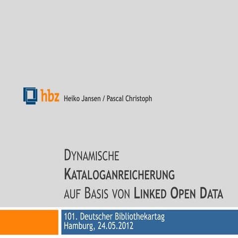 Dynamische Kataloganreicherung auf Basis von Linked Open Data