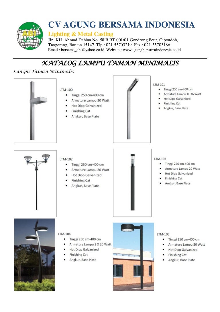 Tiang Lampu Taman Antik Minimalis