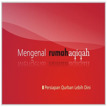 Katalog rumah aqiqah   persiapan qurban lebih dini