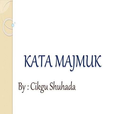 Kata majmuk