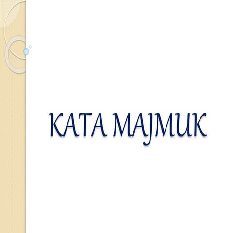 Kata Majmuk  (nota)