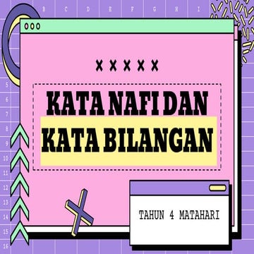 Kata Nafi dan Kata Bilangan