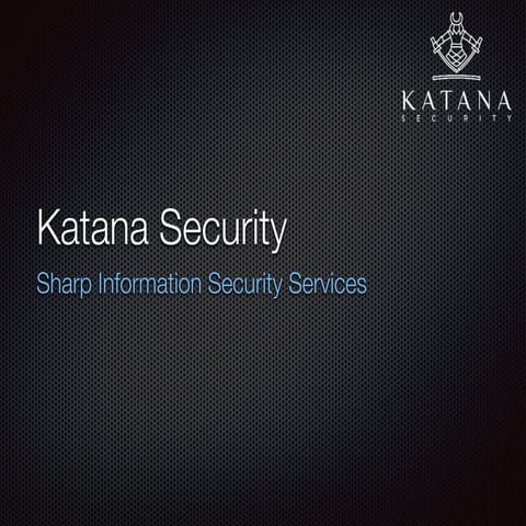 Katana Security - Consultoria em Segurança da Informação