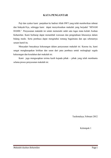 Contoh Kata Pengantar Dalam Tugas Akhir