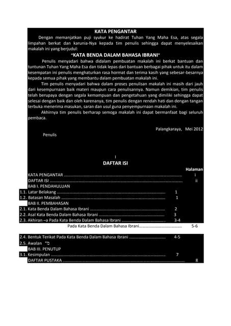 Kata pengantar | DOCX