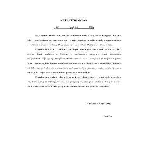 Kata pengantar UT RAHA | DOCX