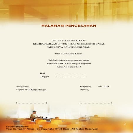 Kata pengantar & daftar isi