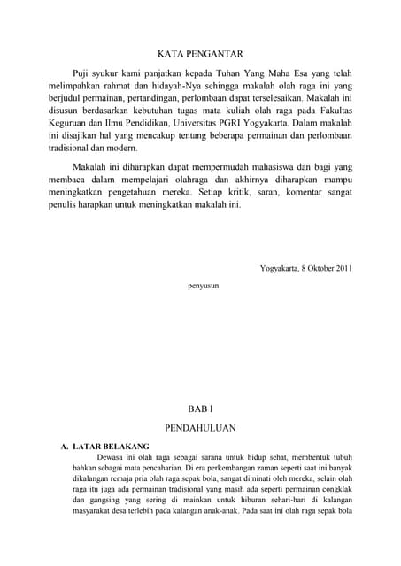 Makalah pendidikan jasmani dan olahraga