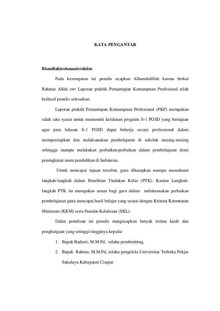Kata Pengantar Pkp