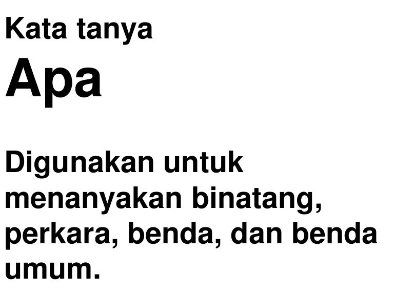 Kata Tanya