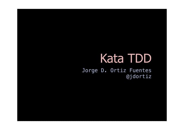 Kata tdd