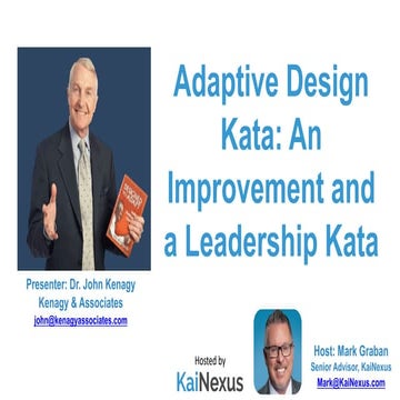 Adaptive Design Kata: An Improvement and a Leadership Kata (FINAL)