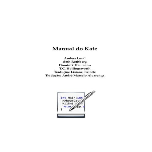 Manual sobre a ferramenta Kate - Linux
