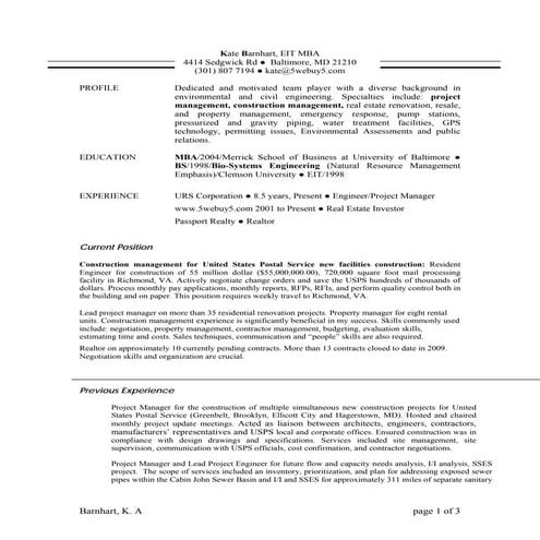 Kate Barnhart Resume