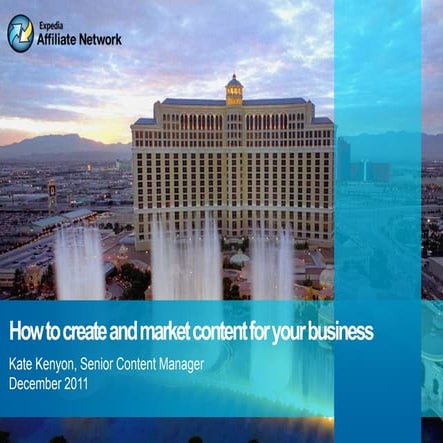 EAN Partner Summit 2011: A theory of content strategy