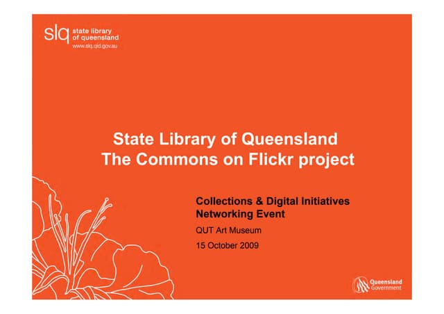 State Library of Queensland - The Commons on Flickr Project - Kate McDonald