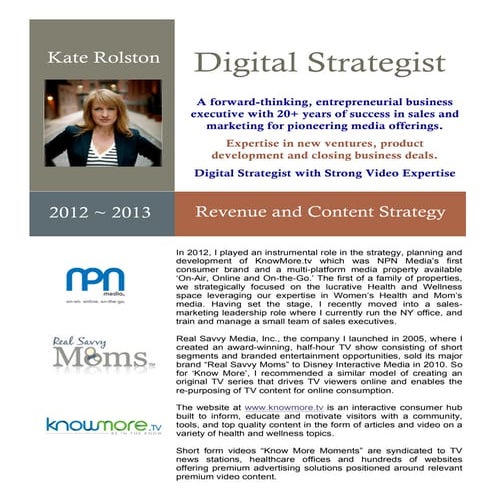 Kate Rolston presentations