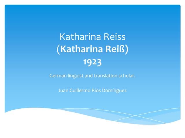 Katharina reiss