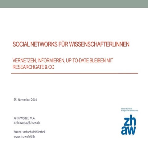 Kathi Woitas - Social Networks Wissenschaft