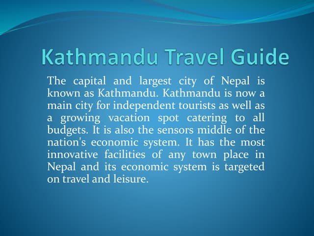Kathmandu travel guide