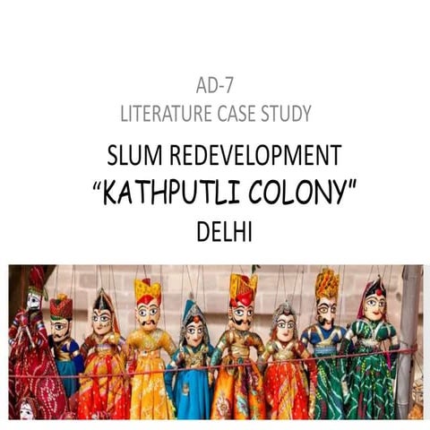 Kathputli colony slum development