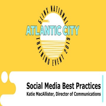 Social Media Best Practices: Atlantic City 2019