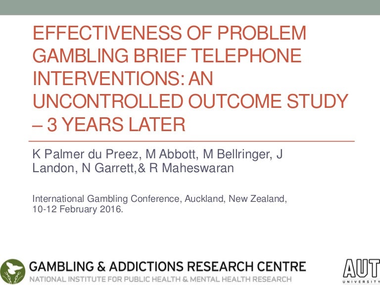Gambling nz mental health assessment