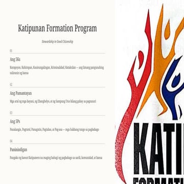 Katipunan Formation Program: Stewardship in Good Citizenship and ...