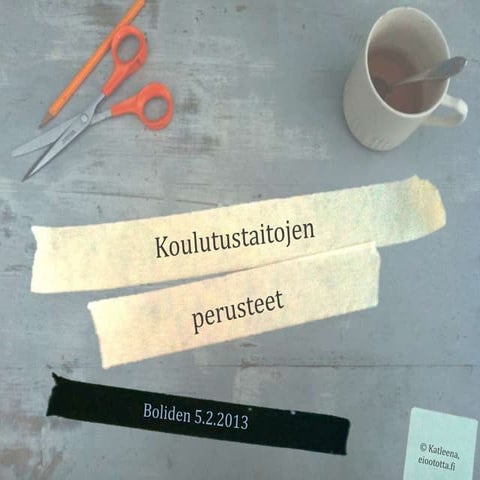 Koulutustaitojen perusteet