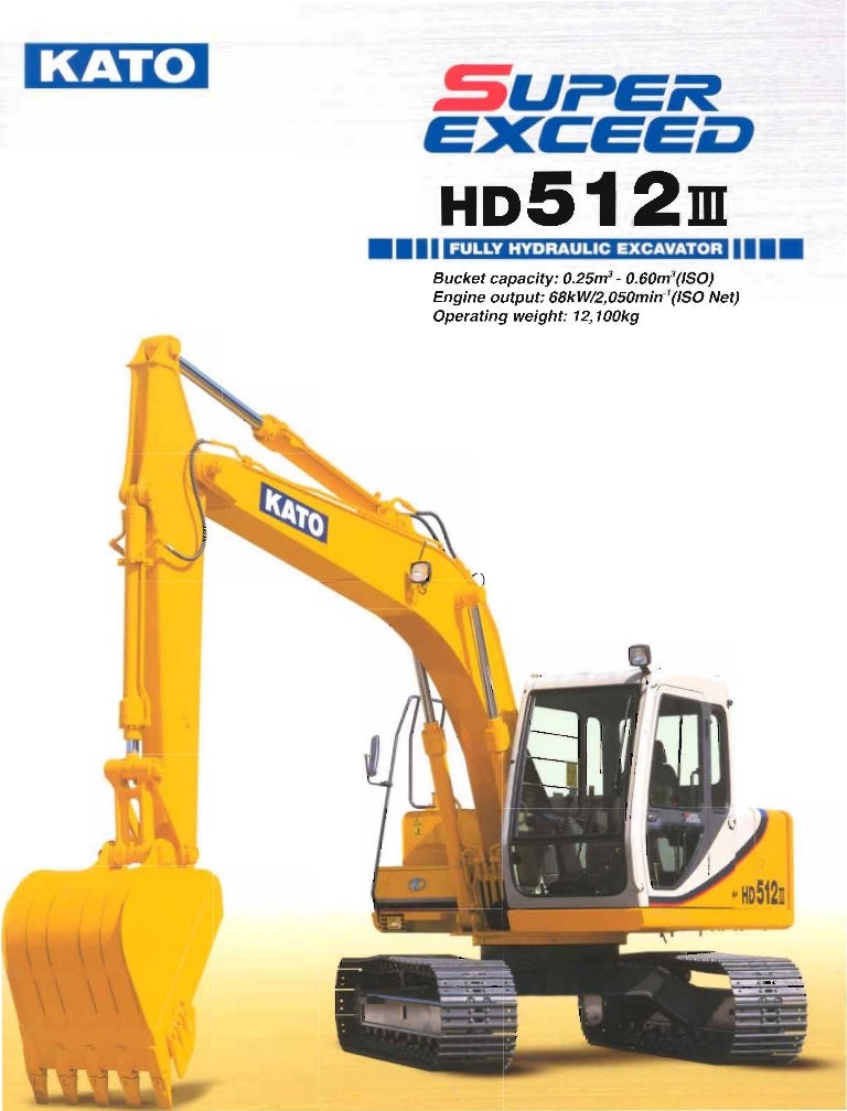 Kato excavators hd512 iii